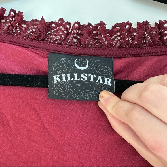 Killstar imperia red velvet dress - Picture 5 of 10